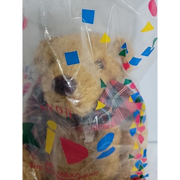 Vintage 1996 AVON Mr. Maxx The Snoring Bear 18" New & SEALED in Original Package - Picture 3 of 7